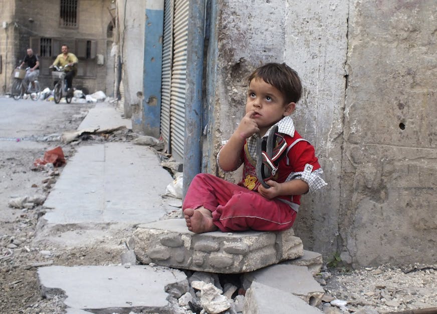 Jongetje Syrie, Vluchtelingen, SOS Kinderdorpen
