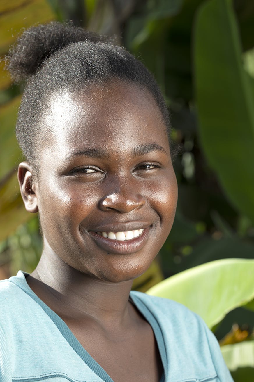 Families versterken Busia Kenia dochter Nicole portret
