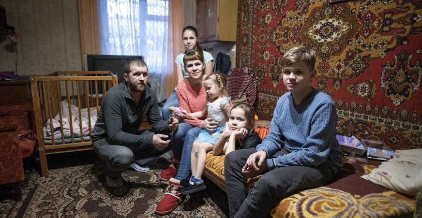 DRA Oekraine Familie Skotarenko