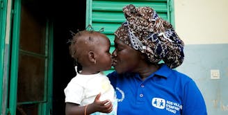 Kinderdorp Tsjaad SOS moeder en dochter