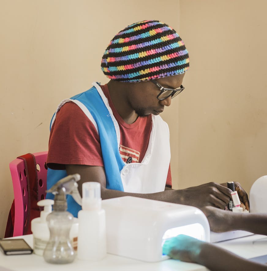 Guinee Bissau Sangue Novo jeugdwerkgelegenheid Malaquias oefent