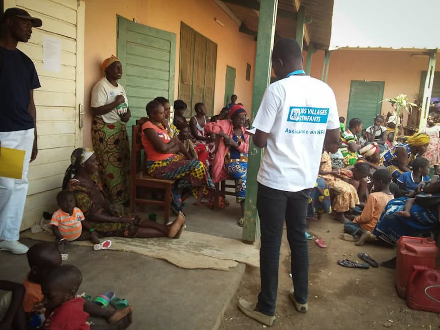 noodopvang kinderdorp bouar in CAR